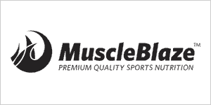 MuscleBlaze Logo - Sports Nutrition and Supplement Branding Solutions